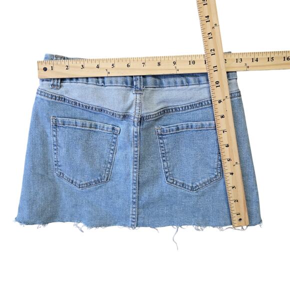 No Boundaries Super High Rise Skirt Women’s Small Denim or Cotton - Picture 4 of 6